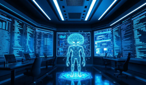 Diagram showing AI in cyber attack progression